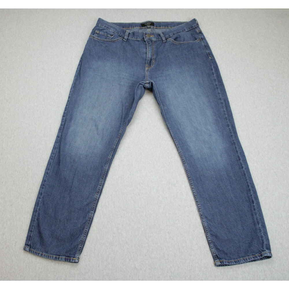 Banana Republic Jeans Mens 36‎ x 30 Blue 100% Cotton Slim Straight